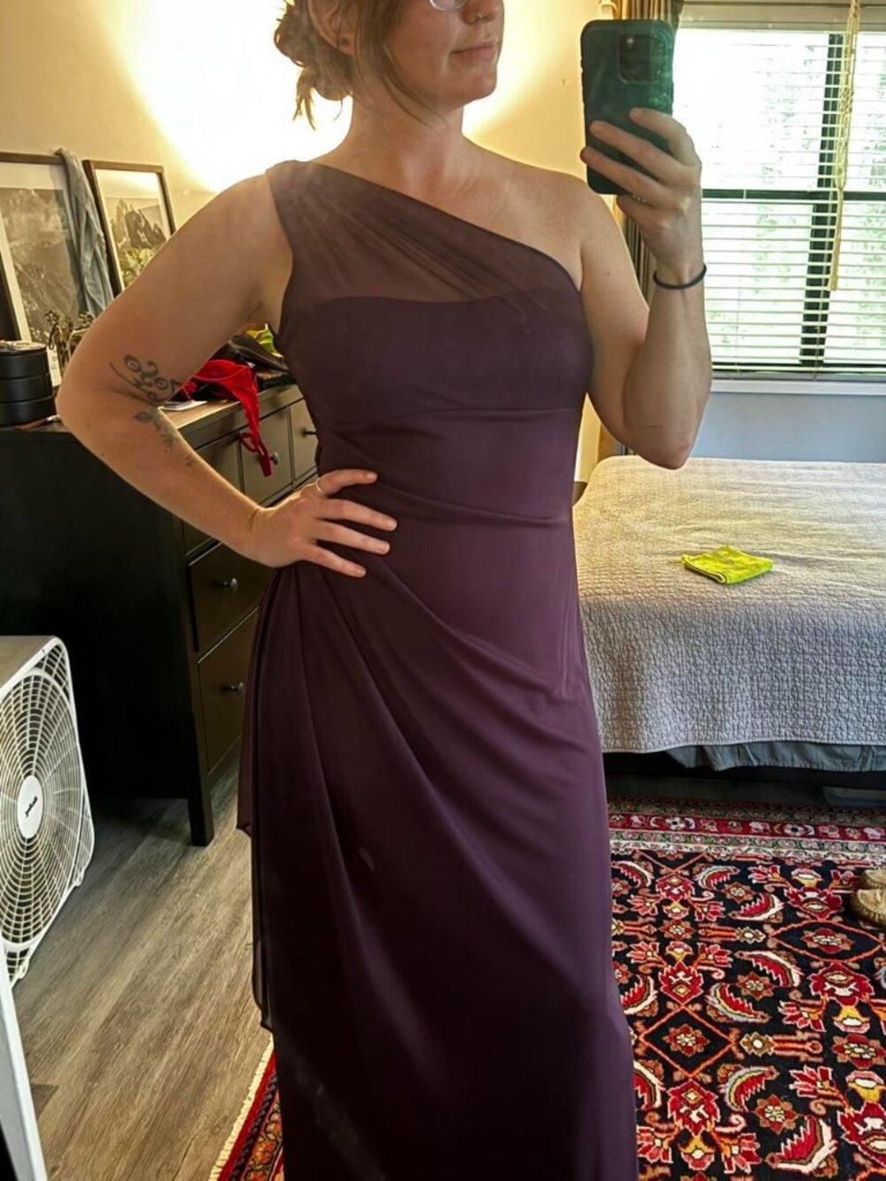 David's Bridal Women's Plum Purple Dress